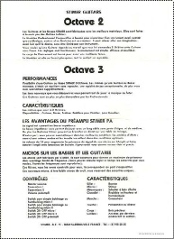 Caractéristiques des Guitares STIMER Yves Guen