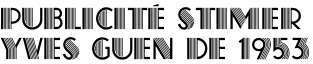 Publicité stimer  yves guen de 1953