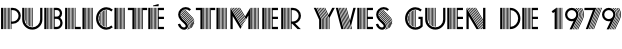 Publicité stimer yves guen de 1979